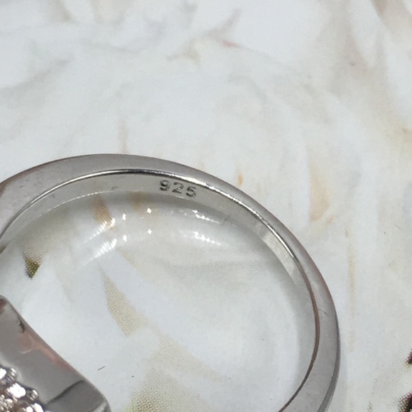 14k white gold diamond engagement ring wedding - Picture 7 of 8